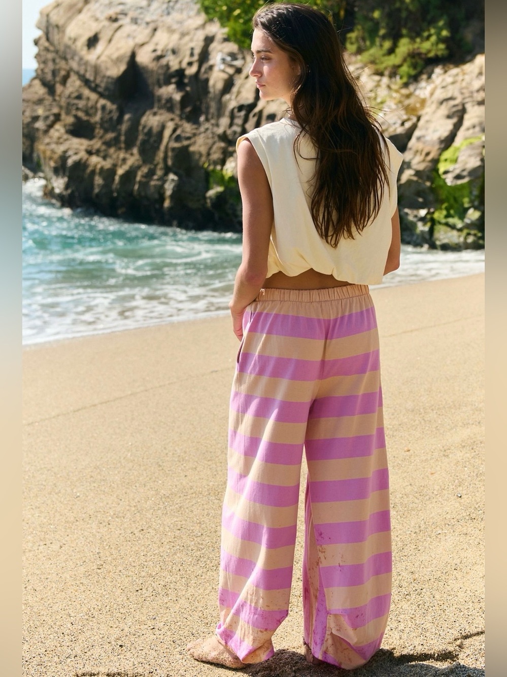 Free People Dakota Pants~ Lilac SOLD OUT COLOR 🌸 - Picture 2 of 4